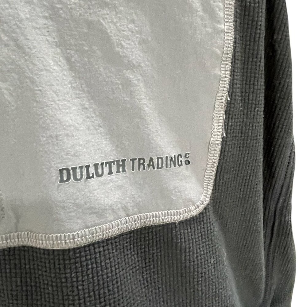 Duluth Trading Mens XL Black Fleece Vest True Grid Outdoor Workwear Hiking Zip - Picture 9 of 13